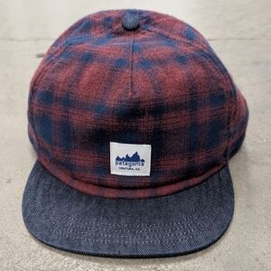 Patagonia Plaid Cap - Red and Blue